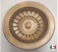 PILETTA BASKET DIAMETRO EST. Ø 115 MM. SCARICO DA 1"½ BRONZATO - BRONZO