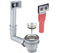 Piletta basket foro Ø 60 mm per lavelli in acciaio inox