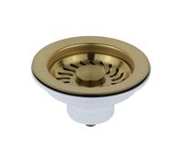 Piletta basket universale per lavello cucina Ø 114 mm PVD oro spazzolato L.B. Pl