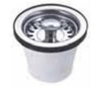 PILETTA CANESTRINO PER LAVELLI IN ACCIAIO INOX ATTACCO 1" 1/2