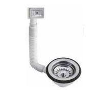 PILETTA CANESTRO PER LAVELLI IN RESINA CON FORO 90 MM ATTACCO 1" 1/2