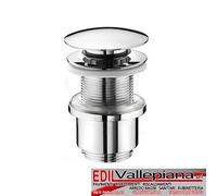 Piletta Click Clack 1^1/4 per lavabo con o senza troppo pieno