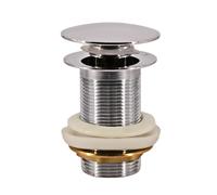 Piletta Click Clack in Ottone Cromato Senza Troppo Pieno - CONFEZIONE: 1 pz., Finitura: Cromo Lucido, Versione: senza troppo pieno