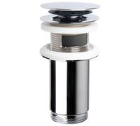 PILETTA CLICK CLACK IN OTTONE CROMATO UNIVERALE PER LAVABO E BIDET 1"1/4 OMP