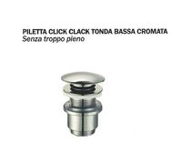 PILETTA CLICK CLACK LAVABO E BIDET CON E SENZA TROPPO PIENO UNIVERSALE 1''1/4