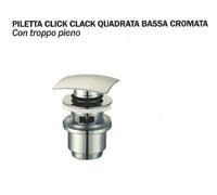 PILETTA CLICK CLACK LAVABO E BIDET CON E SENZA TROPPO PIENO UNIVERSALE 1''1/4