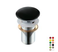 PILETTA CLICK CLACK LAVABO FANCY CON TROPPO PIENO Bianco Pilette Ottone