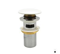 PILETTA CLICK-CLACK LAVABO "FANCY MATT" CON TROPPO PIENO Bianco Opaco DH