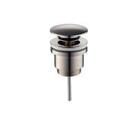 Piletta click clack tonda universale effetto inox spazzolato 1"1/4 | Tecom