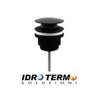 PILETTA CLICK CLACK TONDA UNIVERSALE NERA OPACA 1"1/4