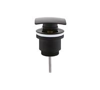 Piletta click clack universale quadrata nera opaca 1"1/4 | Tecom