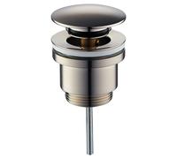 Piletta di scarico click-clack modello tondo universale acciaio Tecom DPCUAC
