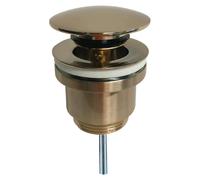 Piletta di scarico click-clack modello tondo universale bronzo Tecom DPCUBR