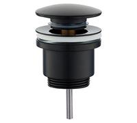 Piletta di scarico click-clack modello tondo universale nero opaco Tecom DPCUNR