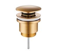 Piletta di scarico click-clack modello tondo universale soft gold Tecom DPCUSG