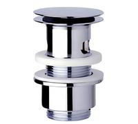 PILETTA DI SCARICO CLICK-CLACK PER LAVABO / BIDET UNIVERSALE SENZA TROPPO PIENO