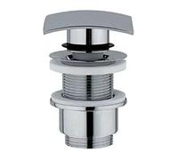 Piletta di scarico ottone cromato quadrata da lavabo AMBRA WATER