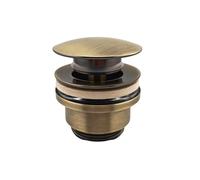 Piletta di scarico standard tonda clic-clac bronzo spazzolato - Tecom