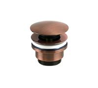 Piletta di scarico tonda clic-clac rame spazzolato Pollini Acqua design ART 230R