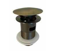 PILETTA DI SCARICO UNIVERSALE 1/4" LAVANDINO POP-UP TAPPO PRESSIONE BRONZO 59604