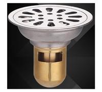 Piletta Doccia 304 Scarico a pavimento rotondo deodorante in acciaio inox 9 cm Cucina Bagno Lavatrice Balcone Scarico a pavimento a doppio uso Piletta Doccia A Pavimento (Size : B-Single use)