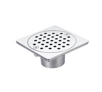 Piletta Doccia A Pavimento 1PC Scarico a Pavimento Rotondo in Rame Argento 90 * 90mm Copertura for Filtro Griglia for Doccia di Grande Cilindrata