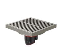 Piletta Doccia A Pavimento Scarico a pavimento in ottone Copri valvola di scarico a strisce Sifone for doccia Scarichi Cucina Bagno Lavanderia Accessori for il bagno(Brushed Nickel)