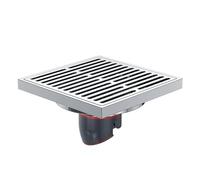 Piletta Doccia A Pavimento Scarico a pavimento in ottone Copri valvola di scarico a strisce Sifone for doccia Scarichi Cucina Bagno Lavanderia Accessori for il bagno(Chrome)