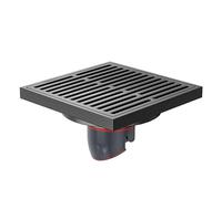 Piletta Doccia A Pavimento Scarico a pavimento in ottone Copri valvola di scarico a strisce Sifone for doccia Scarichi Cucina Bagno Lavanderia Accessori for il bagno(Grey)