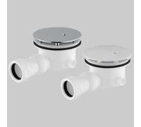 PILETTA DOCCIA FORO 90 MM CON SNODO 1' 1/2 40 cover bianca Pilette Pvc Doccia