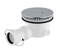 Piletta doccia sifonata ispezionabile ABS cromato 1 1/2 attacco CGS