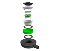 Bonomini Piletta scarico sifonata Savoisienne Ø 90 mm ultra ribassata per piatti doccia sottili