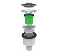 PILETTA "DOCCIONE" FORO 90MM CON COPERCHIO INOX - BONOMINI