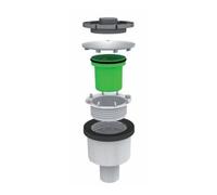 Piletta "doccione" foro 90mm con coperchio inox