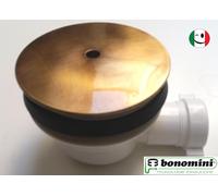 PILETTA DOCCIONE PER PIATTO DOCCIA FORO DA 90 MM. BONOMINI BRONZATO - BRONZO
