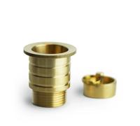 Piletta in ottone filettata con tappo Pil 20 mm (3/4") Bronzo antico