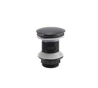 Piletta Lavabo Bagno Scarico Del Bacino Lavello Bagno Pop Up Push Open Tappo Filtro Dei Rifiuti Set Nero Lavabo Tubo Accessorio Toilte Ristrutturazione(PP Black NO hole)