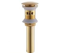 Piletta Lavabo Bagno Scarico Universale Lavabo Bagno Piletta Salterello in Ottone per Lavabo Bagno Piletta Bidet Click Clack Oro Spazzolato