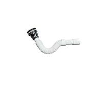 Piletta lavabo clik clak 11/4 con jolly flex 11/4 uscita 40/32