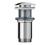 Piletta lavabo Quick clac in Ottone cromato senza troppo pieno Ottone cromato