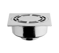 PILETTA PAVIMENTO OTTONE CON GRIGLIA QUADRA 1" 1/4 Sifoni Pilette (Pz.2)