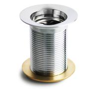Piletta per Fontana da Giardino da 1"1/4 in Ottone Cromato con Tappo
