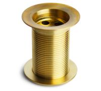 Piletta per Fontana da Giardino da 1"1/4 in Ottone Lucido con Tappo