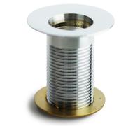 Piletta per Fontana da Giardino da 1" in Ottone Cromato con Tappo
