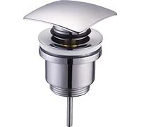 PILETTA PER LAVABO O BIDET IN OTTONE TAPPO QUADRATO CLICK CLACK 1.1/4"