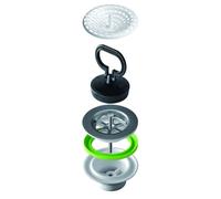 PILETTA PER LAVELLI INOX CON GATTINARA Ø 70 MM ATTACCO 1" 1/2