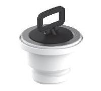 PILETTA PER LAVELLO IN ACCIAIO INOX CON TAPPO E ATTACCO 1" 1/2