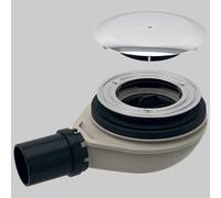 PILETTA PER PIATTO DOCCIA FORO 90 BASSA CON PIATTELLO USCITA Ø 40 H 5,8 Pilette