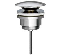 Piletta Scarico Click Clack Lavabo Senza Troppo Pieno con Vite Cromo