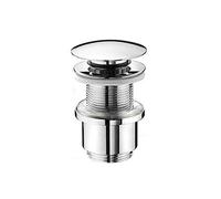 piletta scarico click clack lavabo senza troppo pieno universale 1 1/4 cromata